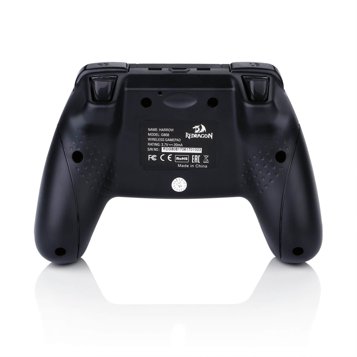 Redragon G808 Harrow Gamepad, PC Game Controller, Joystick with Dual Vibration, for Windows PC, PS3, Playstation, Android, Xbox 360 (Black - Wireless) Redragon G808 Harrow Gamepad, PC Game Controller, Joystick with Dual Vibration, for Windows PC, PS3, Playstation, Android, Xbox 360 (Black - Wireless)